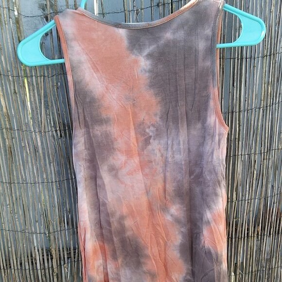 Ginger G Tie-Dyed Sleeveless Tank Top Tied Front Women's - S - Picture 8 of 11